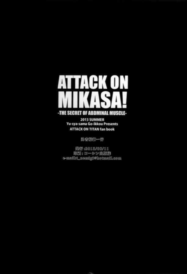 Free porn pics of Attack on Mikasa 1 of 26 pics