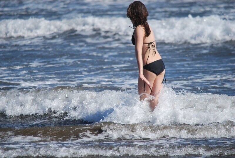 Free porn pics of teen slut Brunette On The Beach 11 of 26 pics