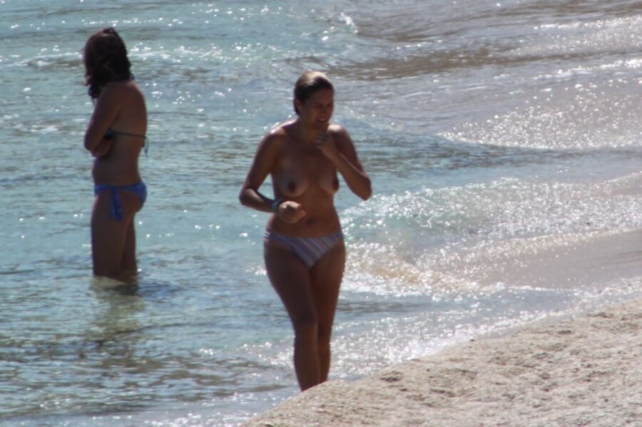 Free porn pics of Babe I caught topless in Kalafatis beach, Mykonos 4 of 10 pics