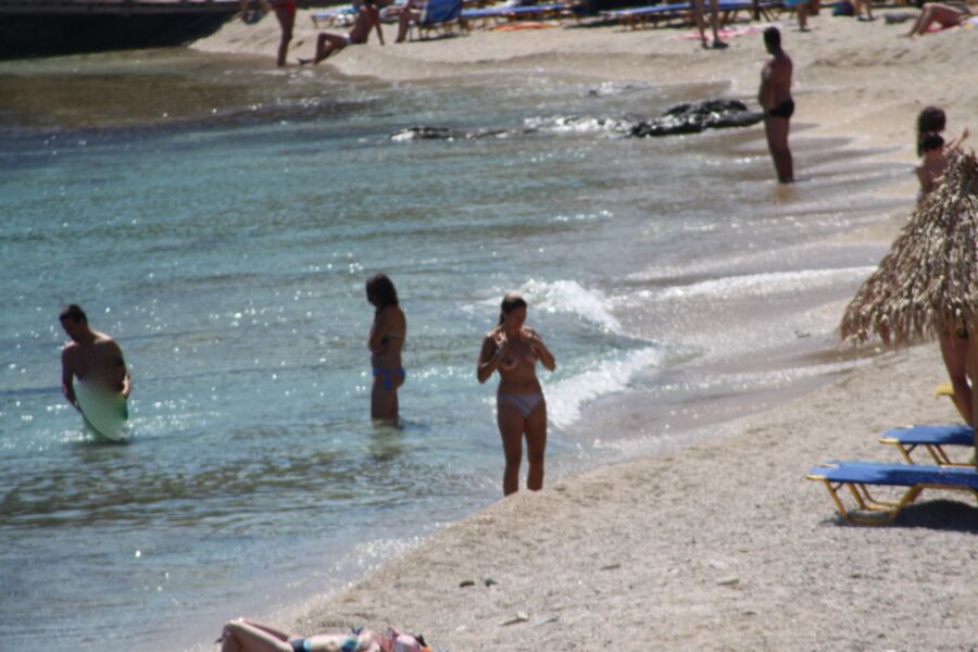Free porn pics of Babe I caught topless in Kalafatis beach, Mykonos 10 of 10 pics