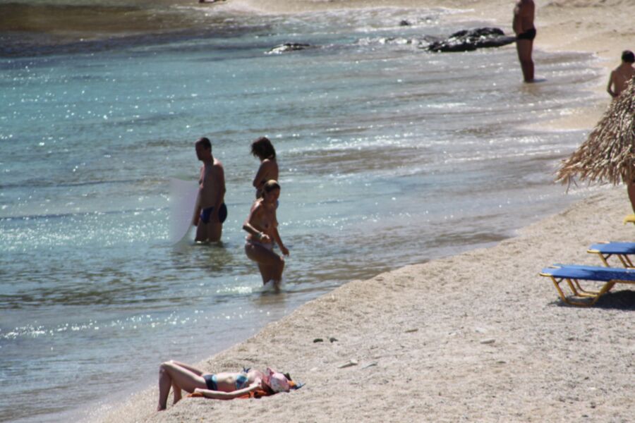 Free porn pics of Babe I caught topless in Kalafatis beach, Mykonos 3 of 10 pics