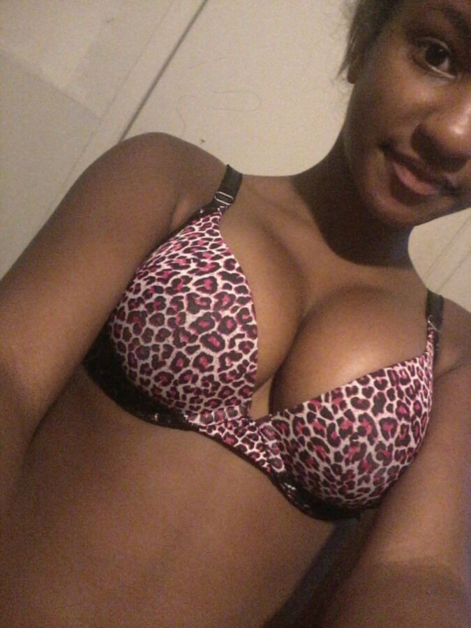Free porn pics of Cute young black teen w/ awesome boobs! 17 of 26 pics