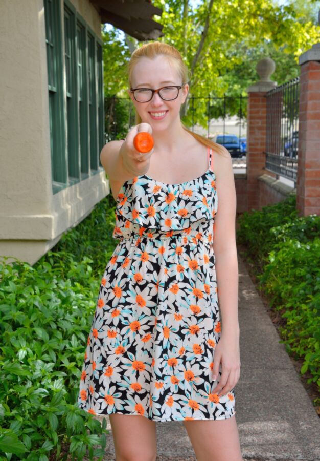 Free porn pics of Blonde Samantha eats her daily Veggies the correct way - Full HQ 19 of 224 pics