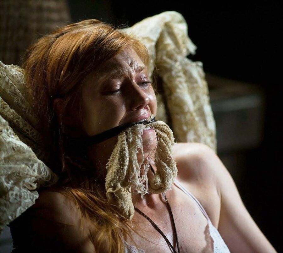 Otngagged woman redhead bgg