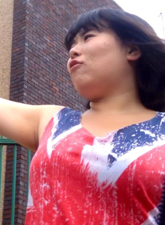 Asian BBW SEX-PIG poses for the camera! [UK Candid] 17 of 30 pics