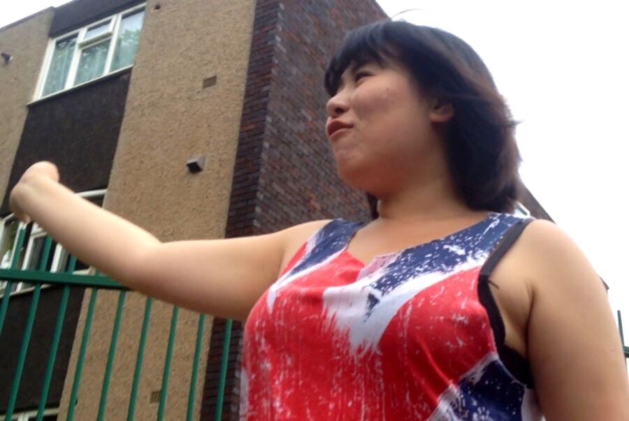 Free porn pics of Asian BBW SEX-PIG poses for the camera! [UK Candid] 5 of 30 pics