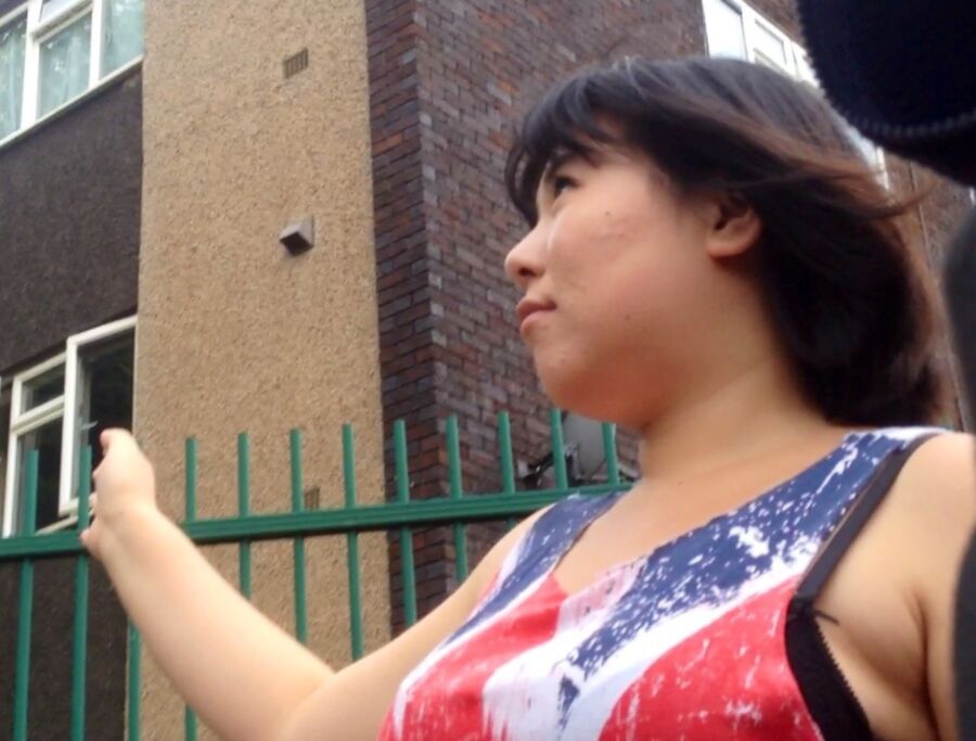 Asian BBW SEX-PIG poses for the camera! [UK Candid] 23 of 30 pics