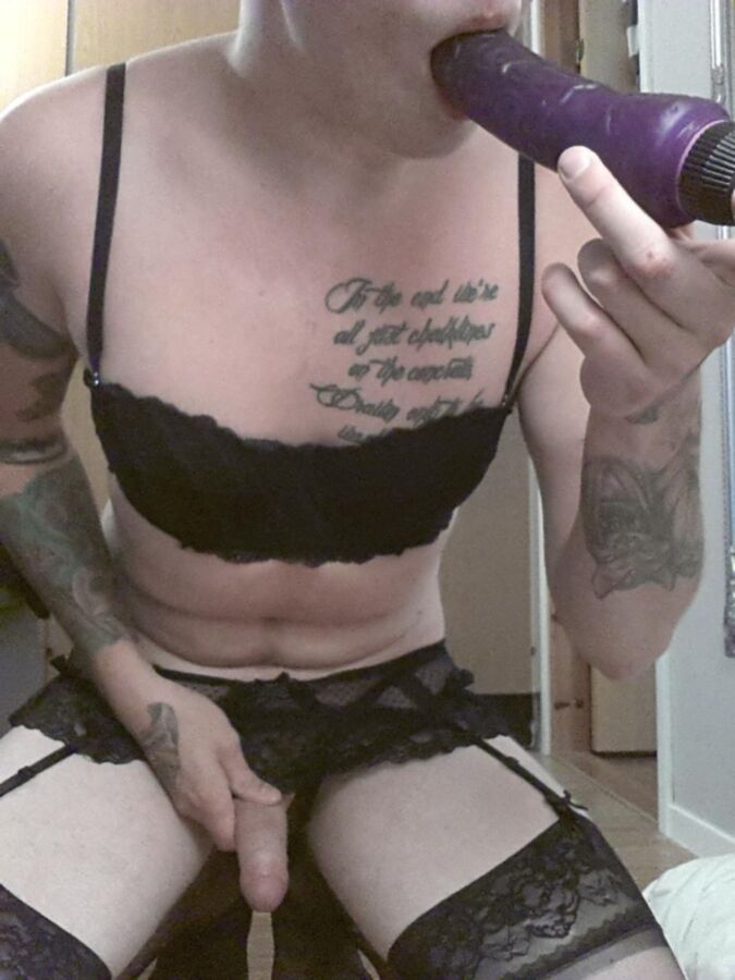 Free porn pics of Tattooed Toughie is Really a Sissy 1 of 8 pics