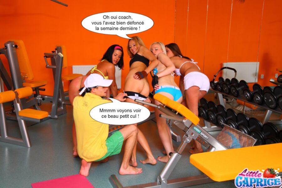 Free porn pics of Une nouvelle au cours de gym (French caps story) 5 of 19 pics