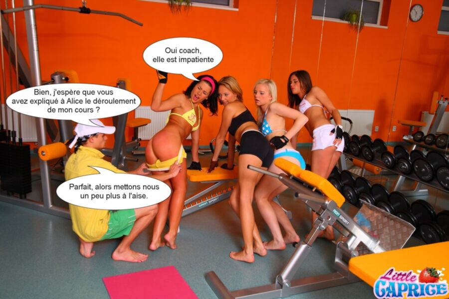 Free porn pics of Une nouvelle au cours de gym (French caps story) 4 of 19 pics