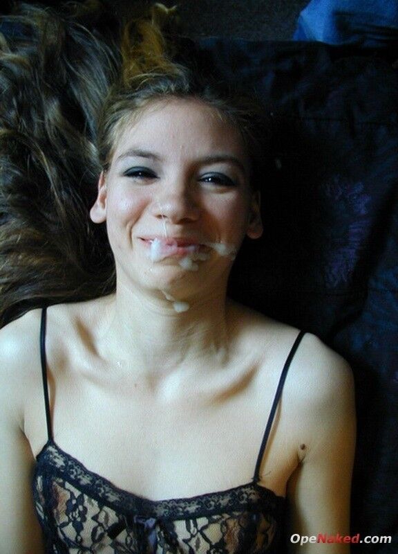 Free porn pics of Eighteen year old student receives a big cumshot in the face 6 of 7 pics