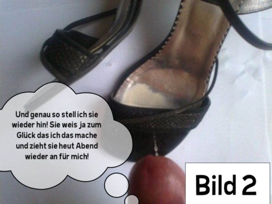 Free porn pics of German captions socks / Shoe Masturbate (socks Flats cum fest in 2 of 13 pics