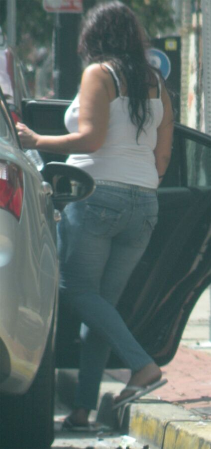 Free porn pics of CUTEST Belly HOT HOT latina in Jeans TIGHT TIGHT  1 of 10 pics