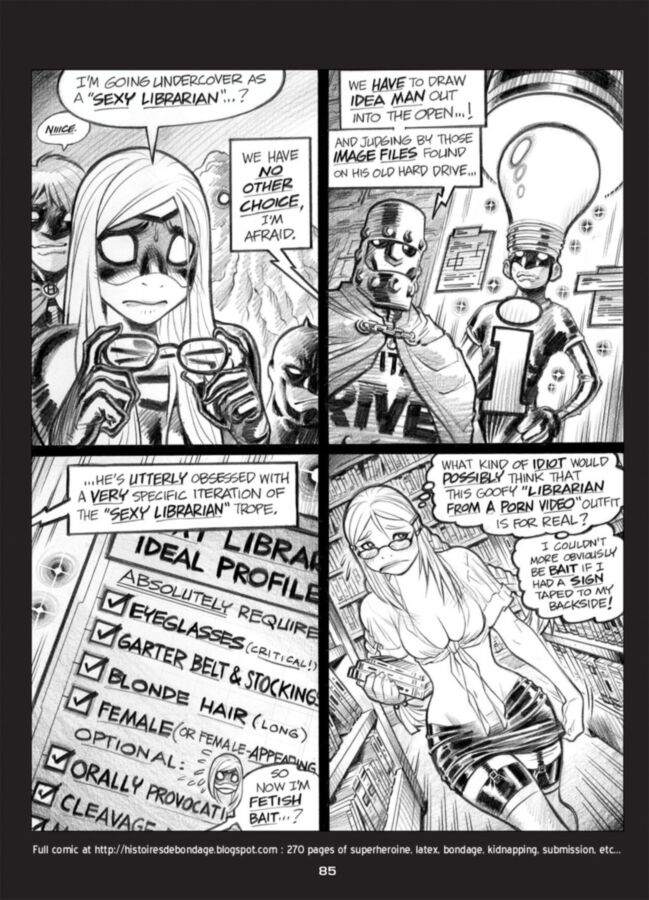 Free porn pics of Rare bondage/latex/superheroine comic : Empowered 9 of 21 pics