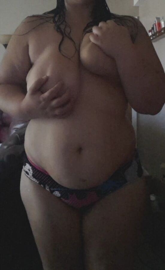 Free porn pics of Cute BBW takes some awesome selfies of her giant tits 3 of 88 pics