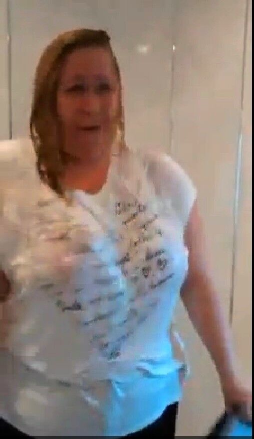 Free porn pics of Fat cunt Lyndsey ice bucket - in a white t shirt - comments 6 of 6 pics
