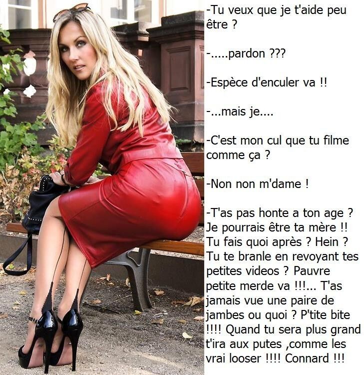 femdom and pathetic wankers - french captions 8 of 13 pics